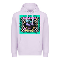 Lilac fueled by ıced coffee and anxiety Premium Hoodie - TumblerDesignByShophia