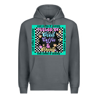 Rock fueled by ıced coffee and anxiety Premium Hoodie - TumblerDesignByShophia
