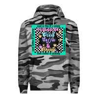 Slate Camo fueled by ıced coffee and anxiety Premium Hoodie - TumblerDesignByShophia