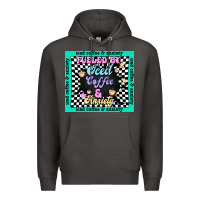 Smoke fueled by ıced coffee and anxiety Premium Hoodie - TumblerDesignByShophia