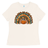 Bone fall pumpkin rainbow Ladies Tee - HRA Design Shop