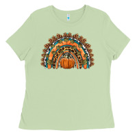Matcha fall pumpkin rainbow Ladies Tee - HRA Design Shop