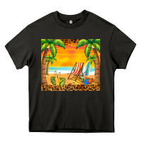 Asphalt sunset beach Heavy Core Tee - BarkalooDesign
