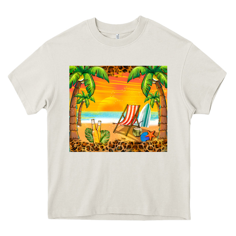 Sunset Beach Heavy Core Tee by BarkalooDesign | Teevron