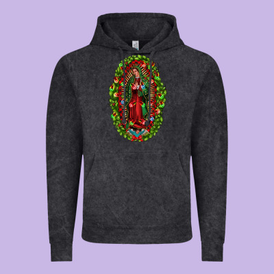 Our Lady Of Guadalupe Christmas Vintage Hoodie Designed By Jasminsmagicworld