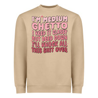 Mushroom im medium ghetto i keep it classy but deep down pn Heavyweight Sweatshirt - MaliasSmallBusiness