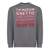 Storm im medium ghetto i keep it classy but deep down pn Heavyweight Sweatshirt - MaliasSmallBusiness