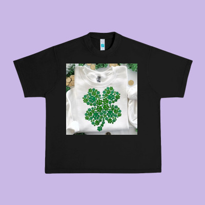 Shamrock Patterned Clothing Urban Heavy Tee Designed By Maliassmallbusiness