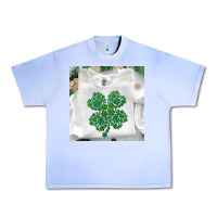 Grape Ice shamrock patterned clothing Urban Heavy Tee - MaliasSmallBusiness