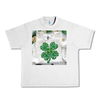 Lunar Rock shamrock patterned clothing Urban Heavy Tee - MaliasSmallBusiness