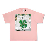 Salmon shamrock patterned clothing Urban Heavy Tee - MaliasSmallBusiness