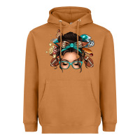 Meerkat american football messy bun Heavyweight Hoodie - texasbilliewilder