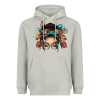 Moon Dust american football messy bun Heavyweight Hoodie - texasbilliewilder