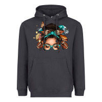 Smoke american football messy bun Heavyweight Hoodie - texasbilliewilder