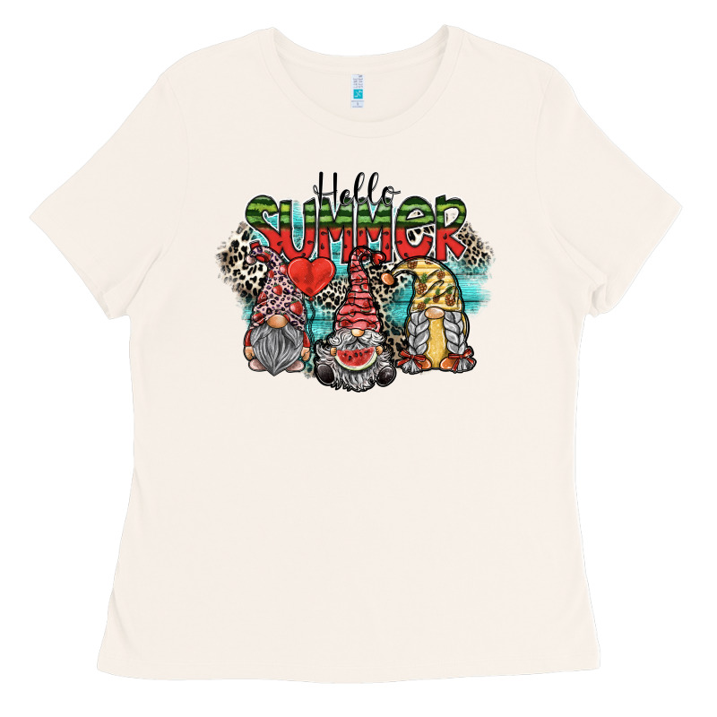 Hello Summer Ladies Tee by SublimationCraftShop | Teevron