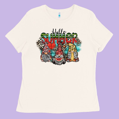 Hello Summer Ladies Tee Designed By Sublimationcraftshop
