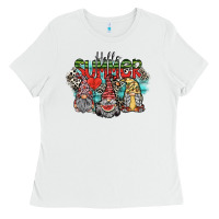 White hello summer Ladies Tee - SublimationCraftShop