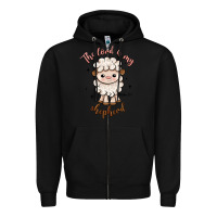 Black the lord is my shepherd Zipper Hoodie - Artiststas