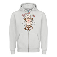 Dove Grey the lord is my shepherd Zipper Hoodie - Artiststas