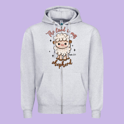 The Lord Is My Shepherd Zipper Hoodie Designed By Artiststas