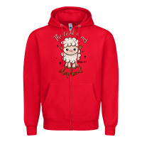 Red the lord is my shepherd Zipper Hoodie - Artiststas