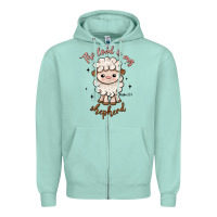 Seafoam the lord is my shepherd Zipper Hoodie - Artiststas