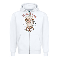 White the lord is my shepherd Zipper Hoodie - Artiststas