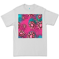 Dove Grey pink turquoise gemstoes seamless pattern Premium Tee - HRA Design Shop