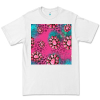 White pink turquoise gemstoes seamless pattern Premium Tee - HRA Design Shop