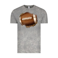 Cloud Rock leopard american football patch Vintage Tee - Jasminsmagicworld