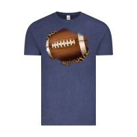 Vintage Denim leopard american football patch Vintage Tee - Jasminsmagicworld