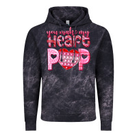 Cloud Black you make my heart pop Vintage Hoodie - NancyCooperArtShop