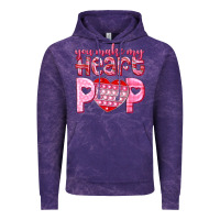 Cloud Purple you make my heart pop Vintage Hoodie - NancyCooperArtShop