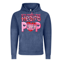 Vintage Denim you make my heart pop Vintage Hoodie - NancyCooperArtShop