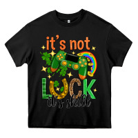 Black its not luck its skill st. patricks day Heavy Core Tee - Neo Western