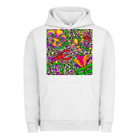 Pigment Lunar Rock mardi gras crawfish leopard  seamless pattern Urban Hoodie - FaDigitalArtStudio