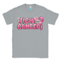 Heather Grey nobody fights alone Classic Tee - MaliasSmallBusiness