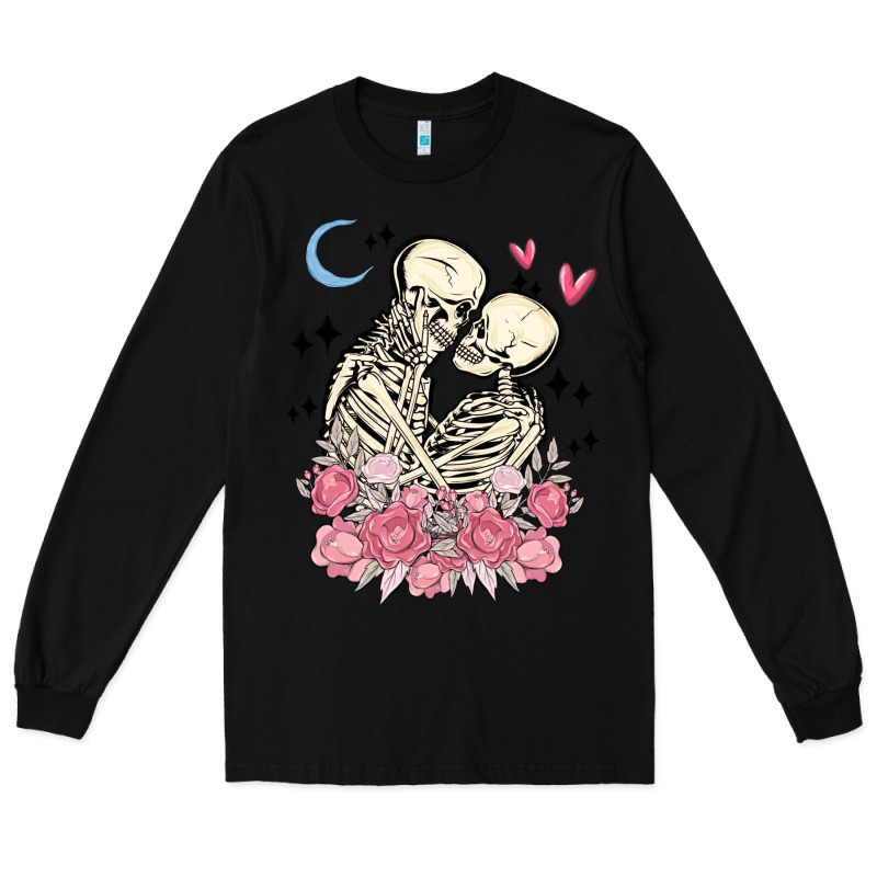 The Lovers Skeletons Long Sleeve Tee by MaliasSmallBusiness | Teevron