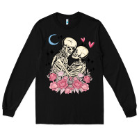 Black the lovers skeletons Long Sleeve Tee - MaliasSmallBusiness