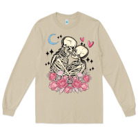 Mushroom the lovers skeletons Long Sleeve Tee - MaliasSmallBusiness