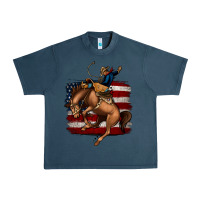 Midnight Navy Bucking Bronco Urban Heavy Tee - Jasminsmagicworld