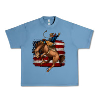 Pebble Blue Bucking Bronco Urban Heavy Tee - Jasminsmagicworld