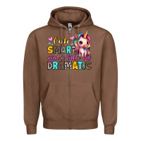 Chestnut cute smart and a little bit dramatic Zipper Hoodie - Artiststas