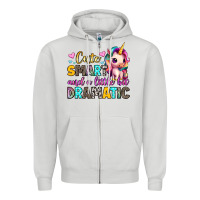 Cute Smart And A Little Bit Dramatic Zipper Hoodie | Teevron