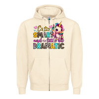 Sandshell cute smart and a little bit dramatic Zipper Hoodie - Artiststas