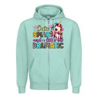 Seafoam cute smart and a little bit dramatic Zipper Hoodie - Artiststas