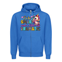 True Royal cute smart and a little bit dramatic Zipper Hoodie - Artiststas