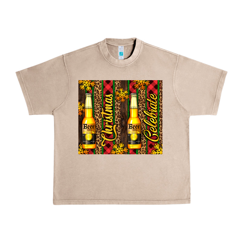Beer Bottle For Christmas Urban Heavy Tee by AdoDesignShop | Teevron