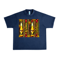 Navy beer bottle for christmas Urban Heavy Tee - AdoDesignShop