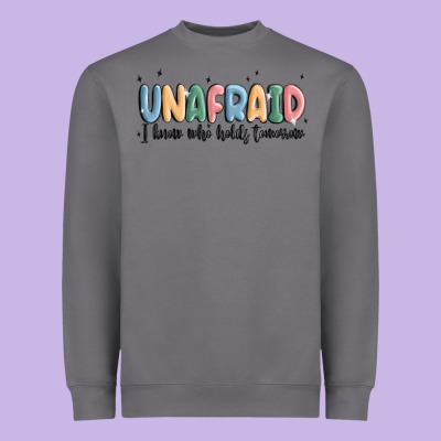 Unafraid Heavyweight Sweatshirt Designed By Maliassmallbusiness